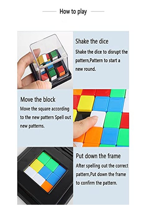 Genius Square Magic Block Race Game – 2-Player Brain Teaser Puzzle for Kids (Ages 5+)