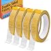 YINTTIAN Double Sided Fabric Tape Heavy Duty for Hem Fashion Dress Cloth Curtains No Sewing or Ironing Need High Adhesive Sticky but Removable 079in x 33FT10m x 4Rolls - Image 2