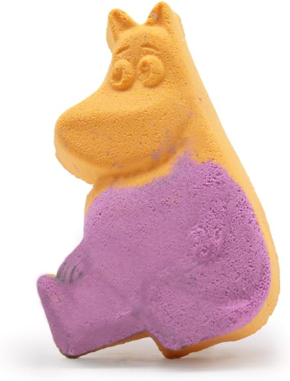 Hippo Shaped Citrus Crush Bath Bombs for Kids 85g Fun Fragrant Energising Orange Lemon Grapefruit Aroma Playful Design Pack of 3