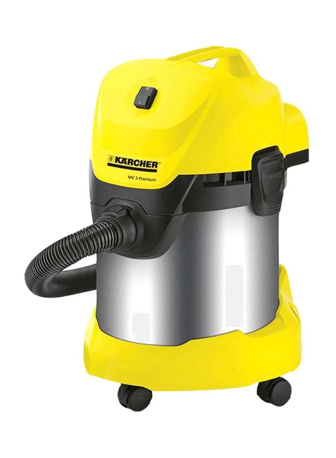 KARCHER Multipurpose Wet And Dry Drum Type Vacuum Cleaner 17 L 1000W 17 L 1000 W Yellow/Black/Silver - Image 1