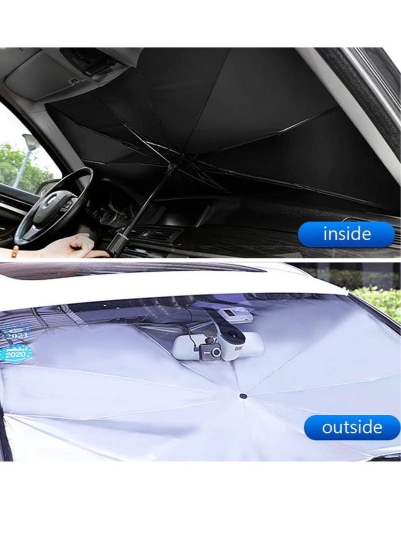 ELTRAZONE Foldable Car Sunshade Umbrella UV Windshield Cover Heat Insulation Sun Blind Auto Protection Accessories - Image 4