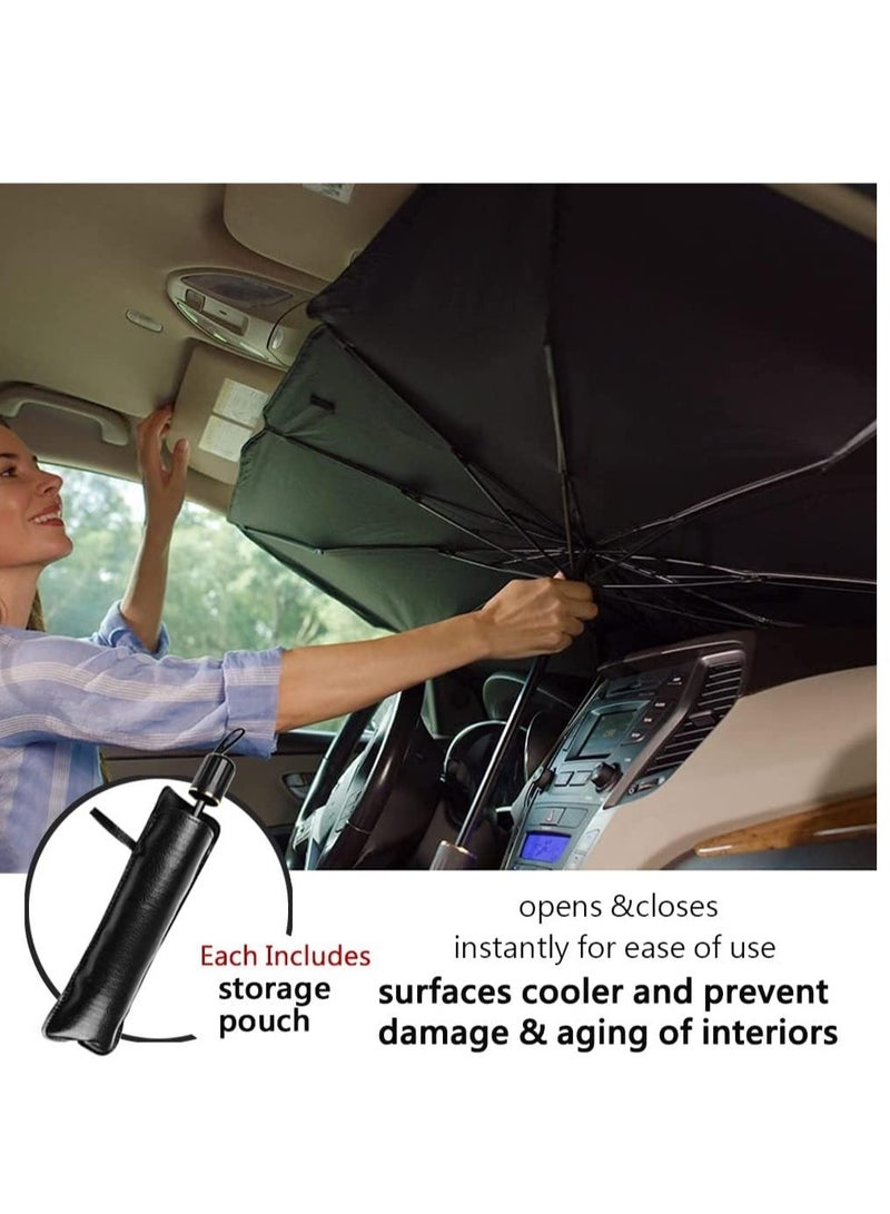 ELTRAZONE Foldable Car Sunshade Umbrella UV Windshield Cover Heat Insulation Sun Blind Auto Protection Accessories - Image 3