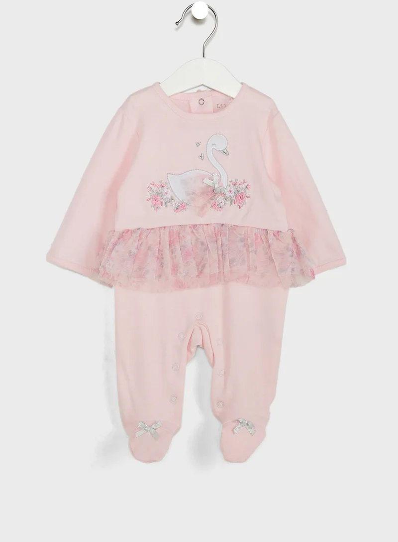 lily and jack Infant Swan Tutu Sleepsuit