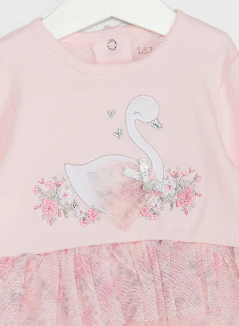 lily and jack Infant Swan Tutu Sleepsuit