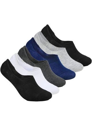 6 Pairs Men's No Show Socks Cotton Non Slip Loafer Sock Invisible Liners Free Size EU 40 to 45 (Multi - 6 pairs, 6) - pzsku/Z7FC77F3DCDAFE702BBE8Z/45/_/1696514021/53b59415-252a-42d1-8422-682ffc2e35de