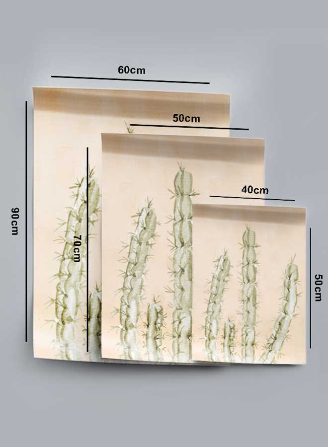 LOWHA Poster Painting Art With Four Separate Pieces Of Double-Sided Stickers Watercolor Plant Art For Home Bedroom Living Room And Office Decor  - Image 4