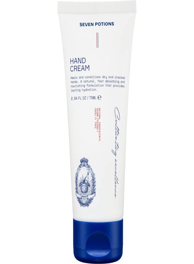 SEVEN POTIONS Natural Hand Cream for Dry, Chapped Hands 3.4FL OZ - Non-Greasy, Lightweight, Long-Lasting Hydration - Infused with Shea Butter, Aloe Vera - Travel-Friendly Tube - Vegan, Cruelty-Free - Image 1
