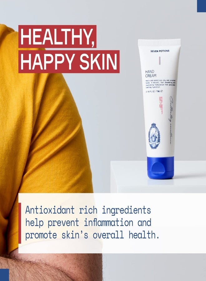 SEVEN POTIONS Natural Hand Cream for Dry, Chapped Hands 3.4FL OZ - Non-Greasy, Lightweight, Long-Lasting Hydration - Infused with Shea Butter, Aloe Vera - Travel-Friendly Tube - Vegan, Cruelty-Free - Image 5