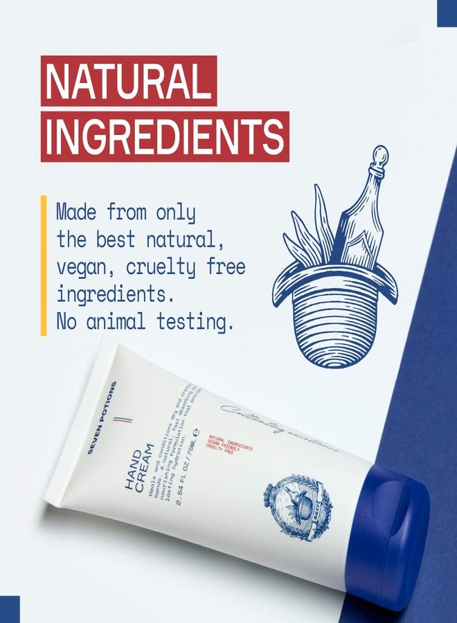 SEVEN POTIONS Natural Hand Cream for Dry, Chapped Hands 3.4FL OZ - Non-Greasy, Lightweight, Long-Lasting Hydration - Infused with Shea Butter, Aloe Vera - Travel-Friendly Tube - Vegan, Cruelty-Free - Image 3
