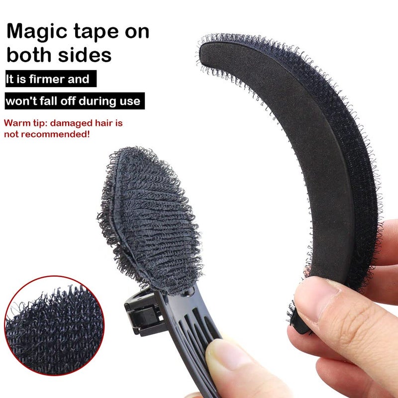 NAIHOD 10 Pieces Hair Volume Increase Puff Sponge Bump It Up Hair Accessories Set for DIY Women Girls Updo Hair Styling Tools - Image 3