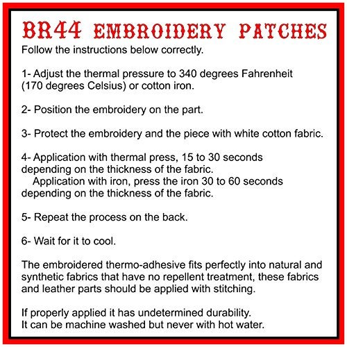 BR44 BE0194T01 California Republic USA Flag Emblem Tag 100% Embroidered Patch Iron or Sew - Image 2