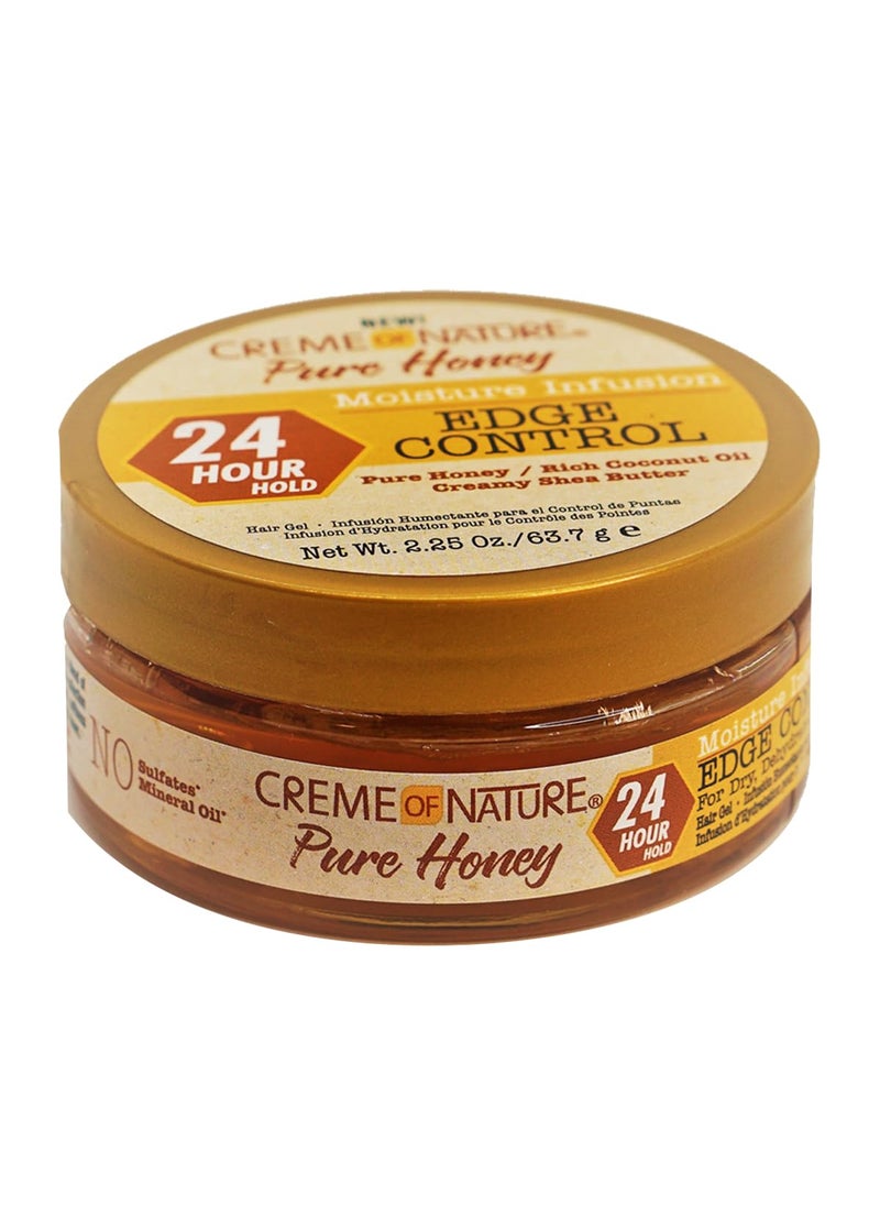 Creme of Nature Moisture Infusiuon Edge Control by Creme of Nature Pure Honey Coconut Oil and Shea Butter Formula 225 Oz 
