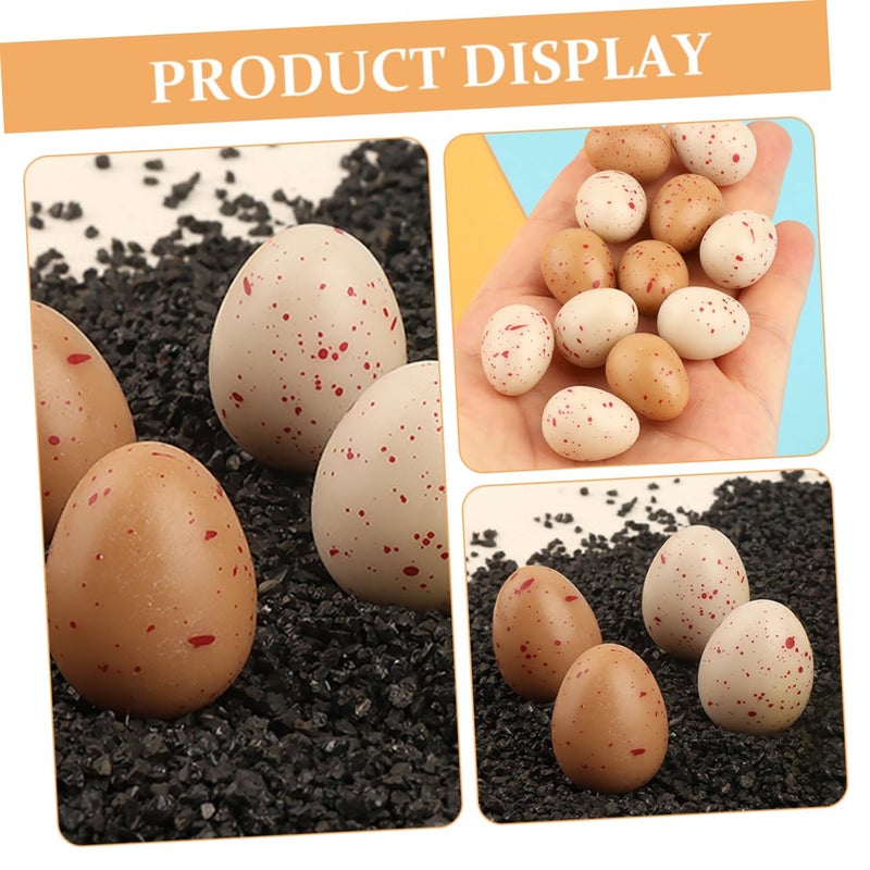 Realistic Artificial Chicken Eggs 20Pcs Set For Easter Party Decorations Toddler Toys - Image 4