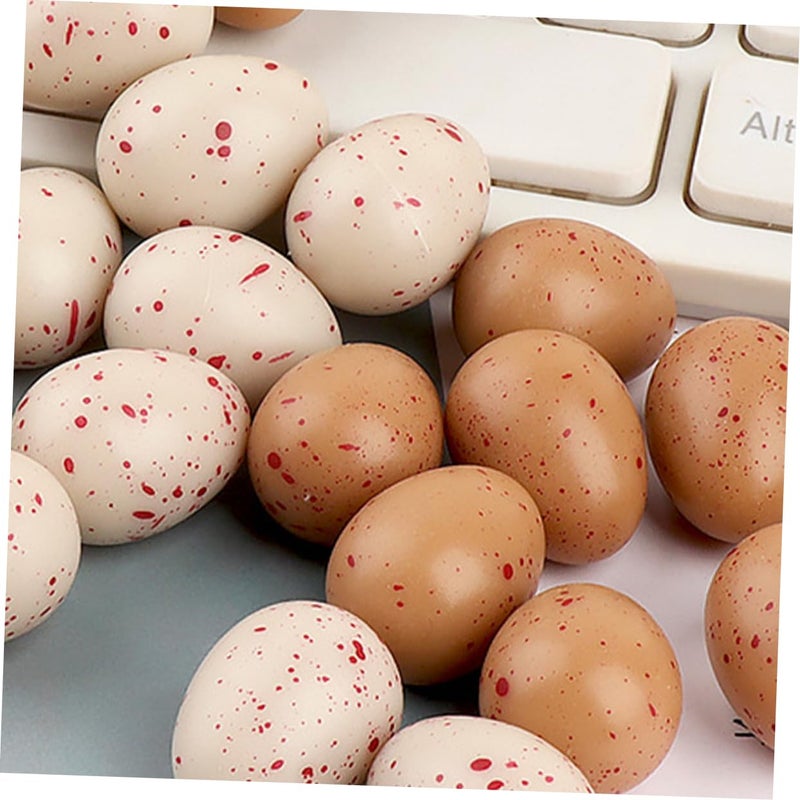 Realistic Artificial Chicken Eggs 20Pcs Set For Easter Party Decorations Toddler Toys - Image 5