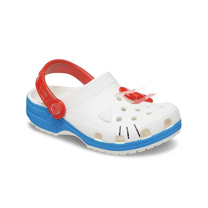 Hello Kt Cat Cros Joint Hello Kitty Cave Shoes Parent-Child Non-Slip Beach Shoes Slippers - Image 5