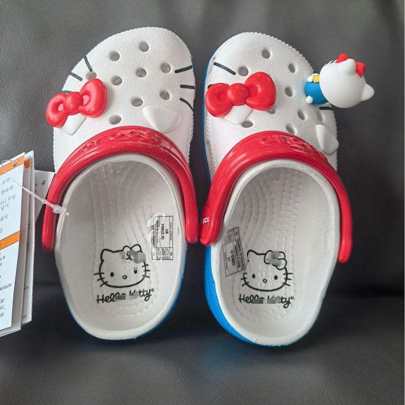 Hello Kt Cat Cros Joint Hello Kitty Cave Shoes Parent-Child Non-Slip Beach Shoes Slippers - Image 3
