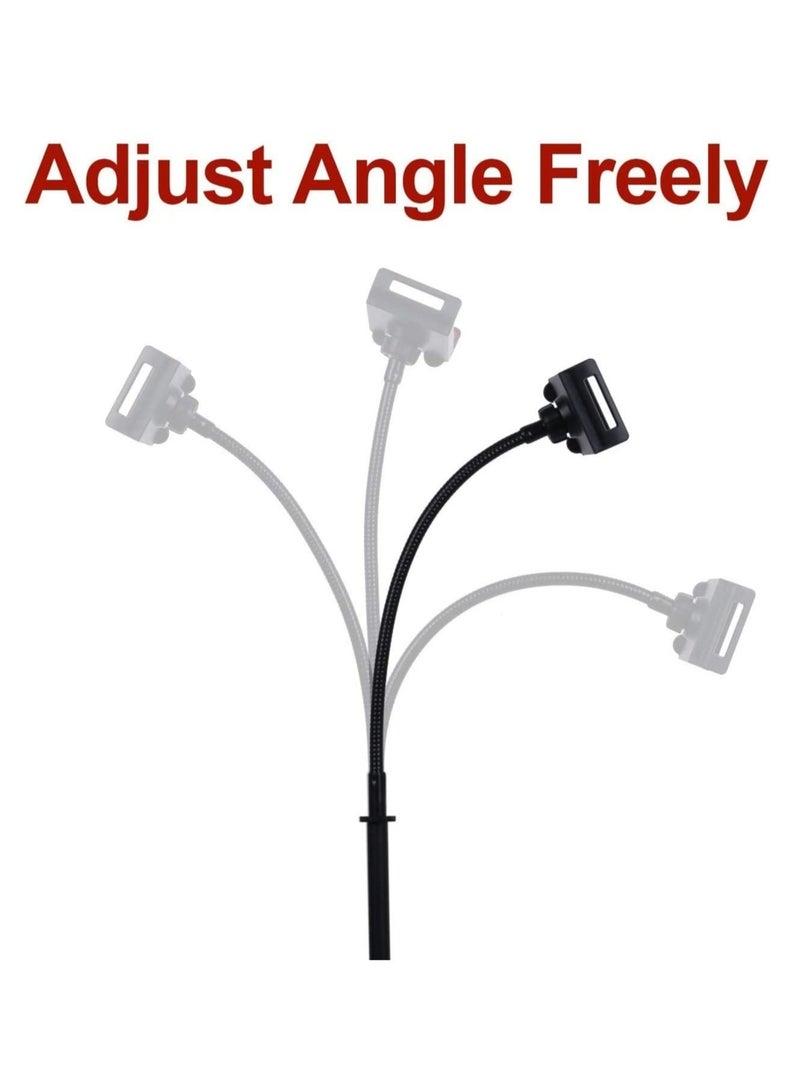 ELTRAZONE adjustable phone tripod floor stand/stand with bendable gooseneck for phone and iPad/tablet 4.7 inches to 10.6 inches - Image 5