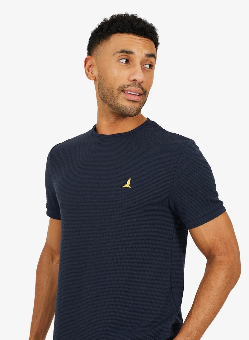 برايف سول تيشيرت رجالي بياقة دائرية مع تباين