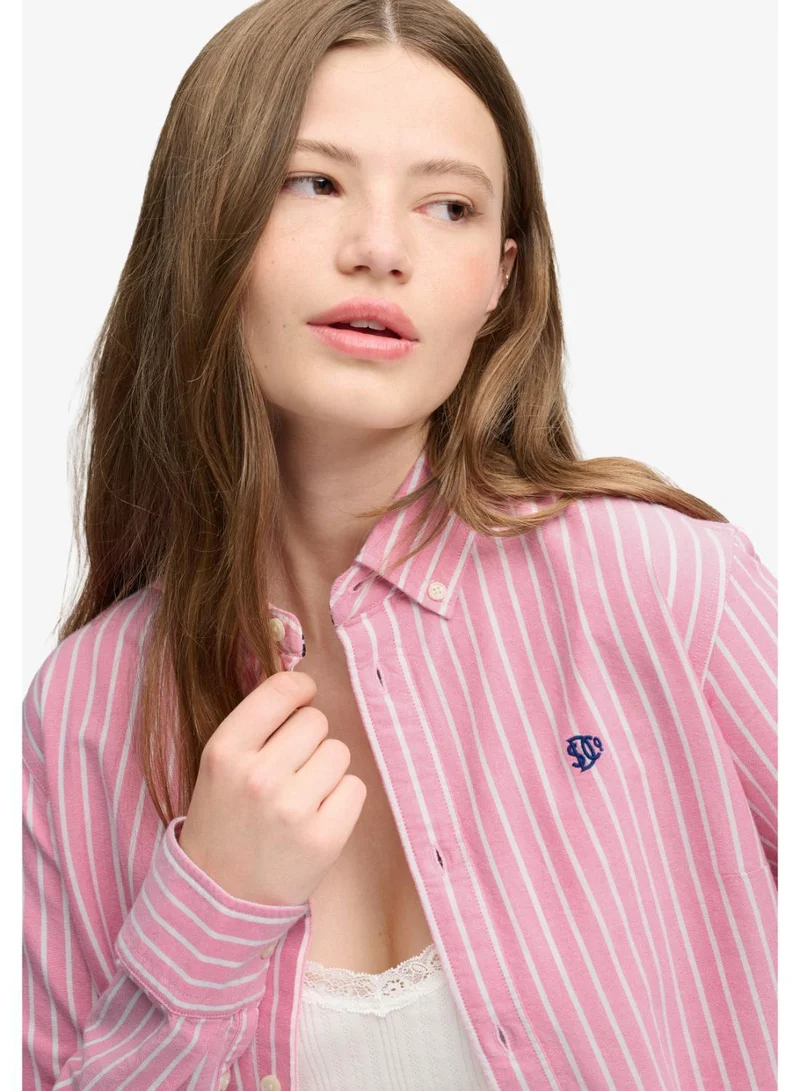 Superdry Slim Oxford Button Down Long Sleeve Shirt