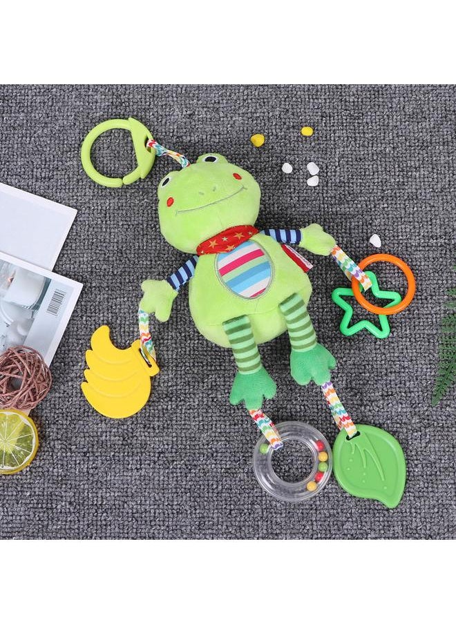 Thoraya - Multi functional Baby Bed Crib Cot Stroller Cartoon Hanging Toy Educational Plush Toy(Frog) - Image 1