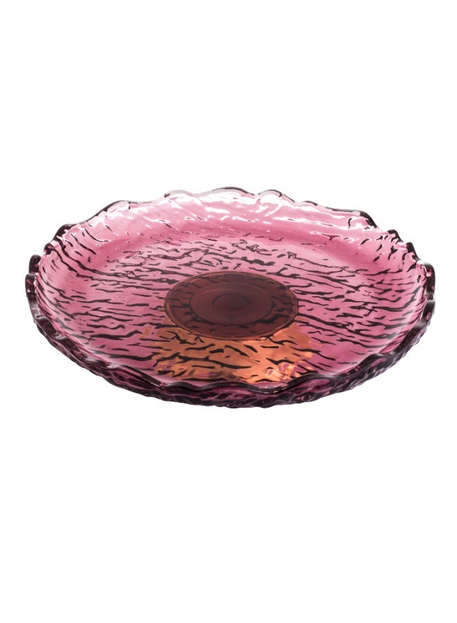 Host Luxury Glass Serving Platter With Base 45 cm - Image 4