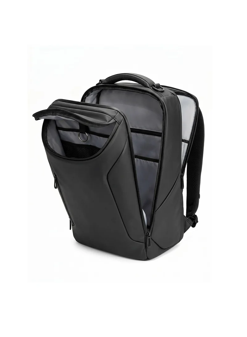 Mobcos Mobcos Back Pack Black 8883 Premium Waterproof Anti-Theft Laptop Backpack with USB Charging Port – Oxford Business Travel Backpack for Men & Women, Slim Lightweight Work & College Bag