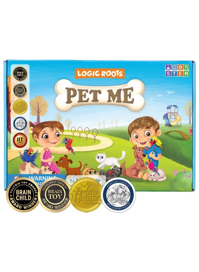 Logic Roots Pet Me Multiplication and Division Game - Fun Math Board Game for 5 - 9 Year Olds, Easy Start STEM Toy, Perfect Educational Gift for Kids (Girls & Boys), Homeschoolers, Grade 1 and Up - Image 1