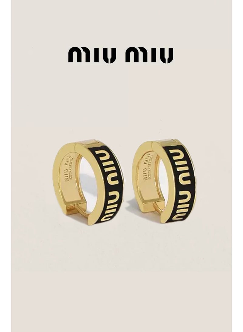 MIU MIU Enamel Earrings - Image 1