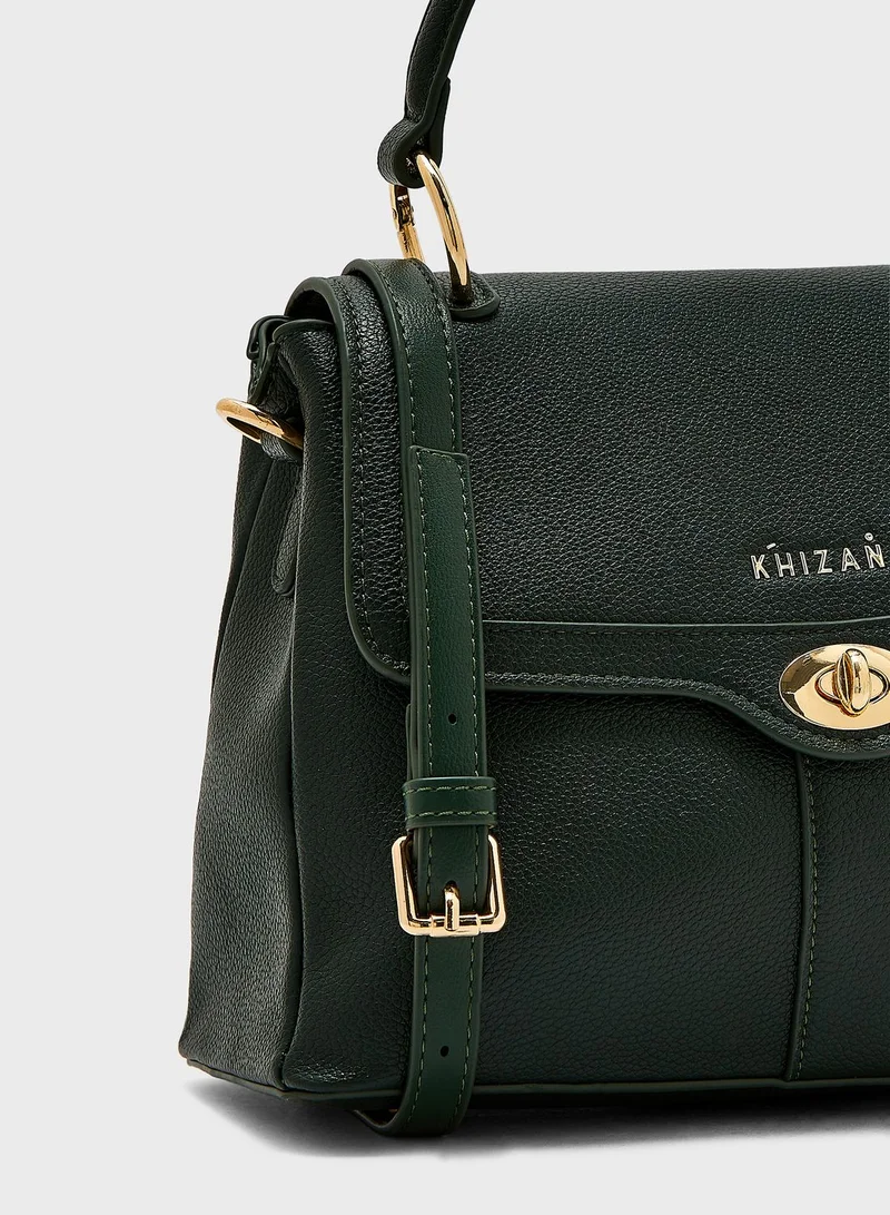 Khizana Decorative Clasp Satchel Bag