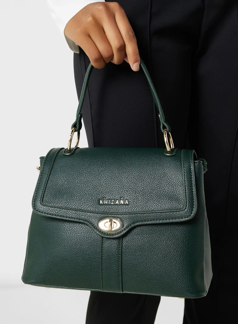 Khizana Decorative Clasp Satchel Bag
