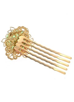 MIAO WU Chinese Traditional Women Flower Metal Hair Side Clip Combhair Styling Hair Making Accessories For Hanfu Costume Bridal Wedding Headwear  - Image 3