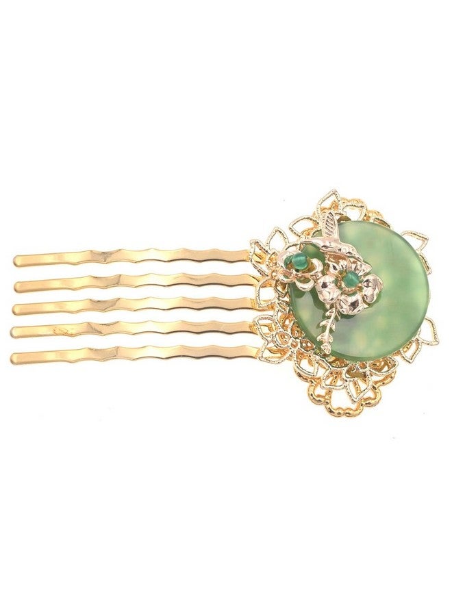 MIAO WU Chinese Traditional Women Flower Metal Hair Side Clip Combhair Styling Hair Making Accessories For Hanfu Costume Bridal Wedding Headwear - Image 5