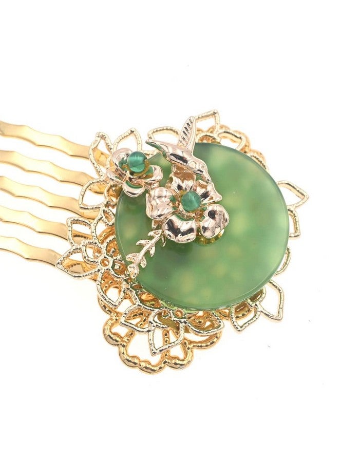 MIAO WU Chinese Traditional Women Flower Metal Hair Side Clip Combhair Styling Hair Making Accessories For Hanfu Costume Bridal Wedding Headwear - Image 4