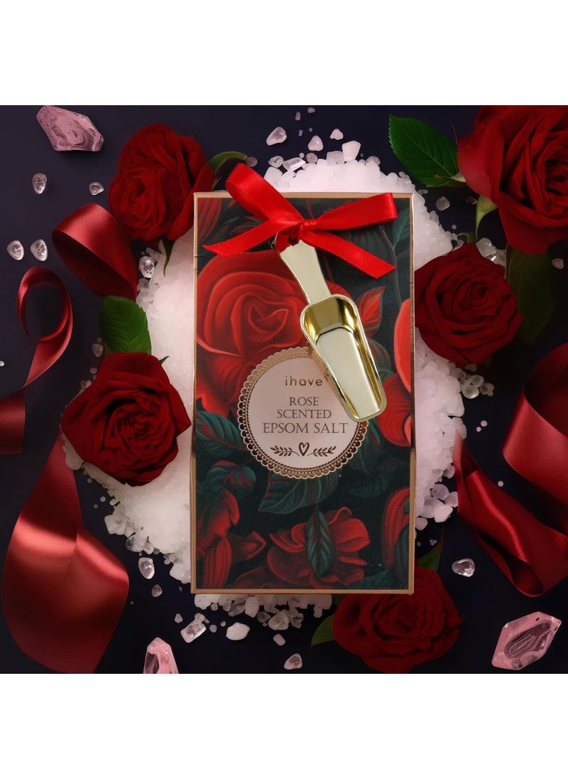 iHave iHave Epsom Salt for Bath Soak Portable Bath Salts  Unique Spa Gifts for Her Perfect Anniversary and Birthday Gifts for Women Mom Wife Girlfriend Sister Best Friends Romantic Rose Gift Ideas 