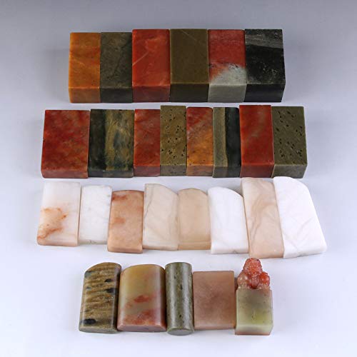 Semli 27 pcs/Set Stone Seal Set Chinese Name Stamp Stone Seal Letter Sealing Blank Stamp for Painting Calligraphy Art Supply - Image 2