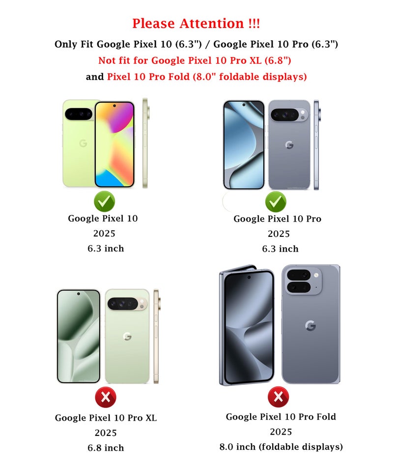 PUSHIMEI for Google Pixel 10 / Pixel 10 Pro Case: with Slide Camera Cover Screen Protector [Military Grade Drop Tested] Magnetic Ring Holder Kickstand Protective Phone Case for Google Pixel 9/9 Pro, Black - Image 2