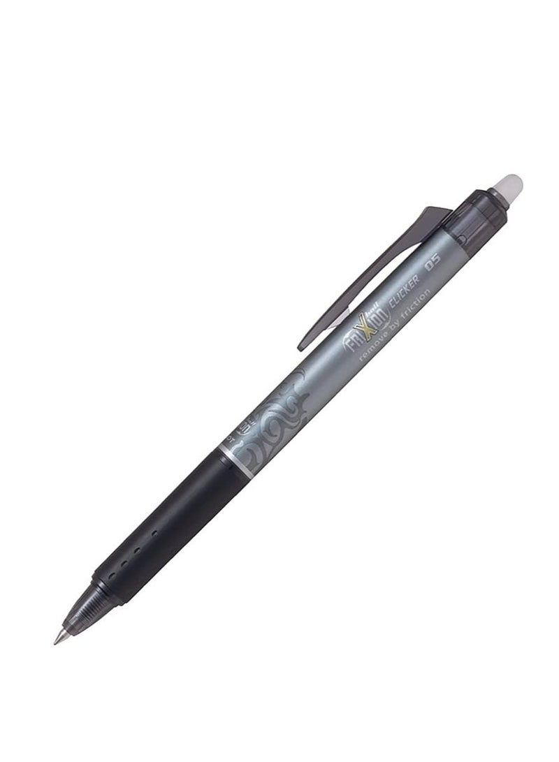 6-Piece Frixion Clicker Erasable Ball Pen 0.5mm Tip Black Ink