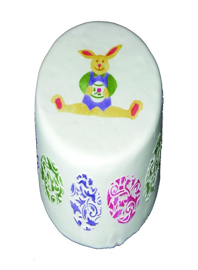 Designer Stencils Ornamental Eggs Cake Stencil, Beige/semi-transparent - Image 4