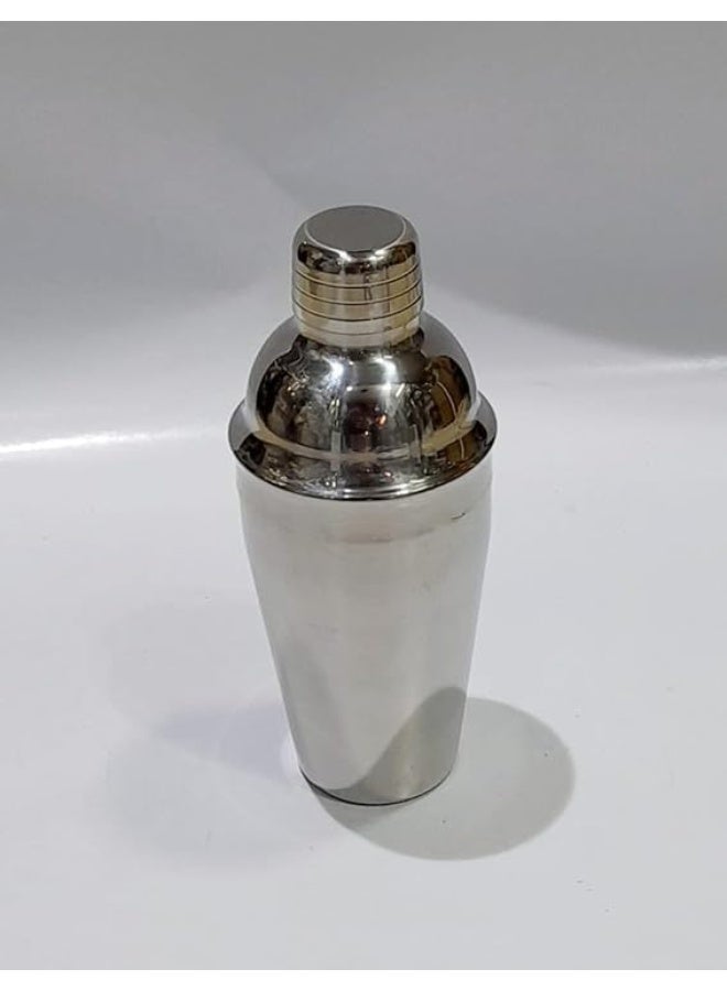 Stainless Steel Cocktail Shaker - 3-Piece Set - with Built-In Strainer for Home and Professional Use - Image 4