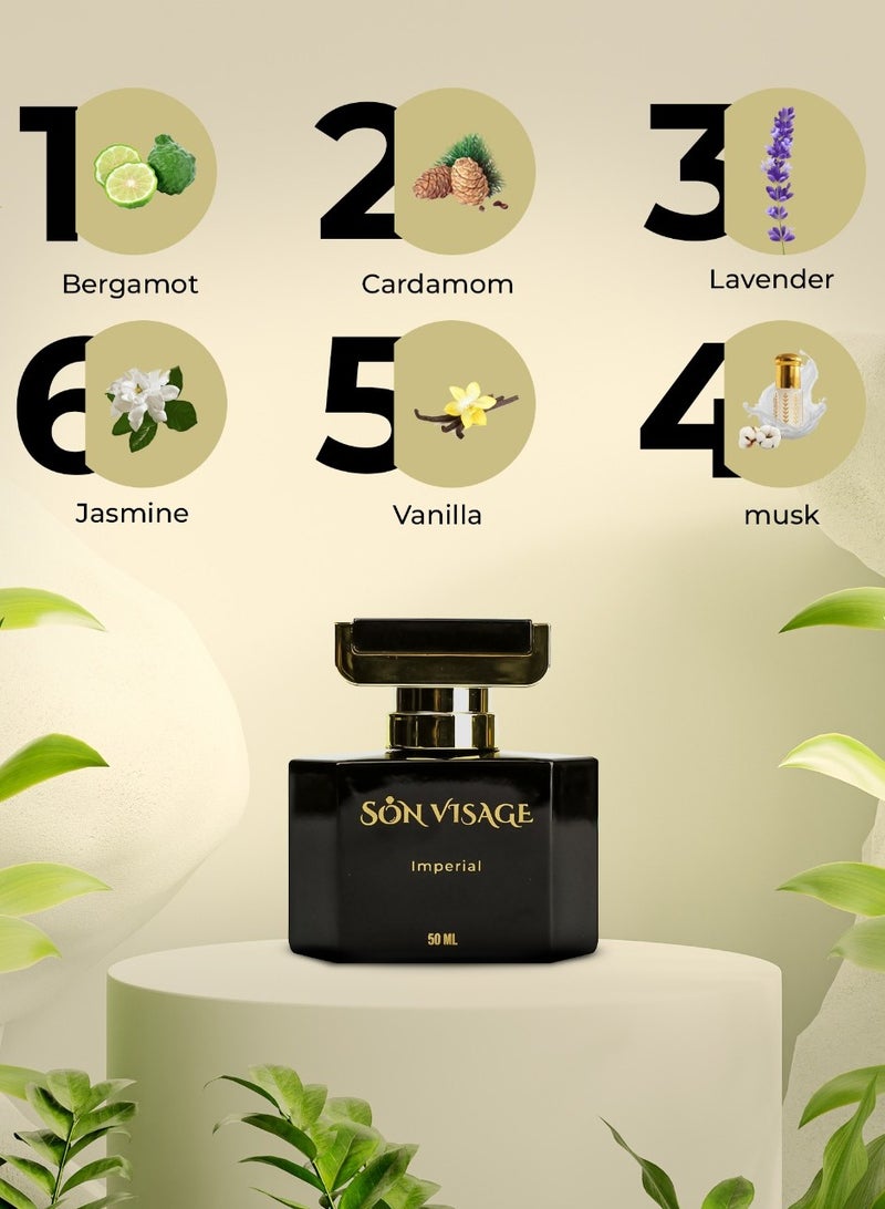 SON VISAGE Imperial by Son Visage for Men - Eau de parfum  50 - Image 1