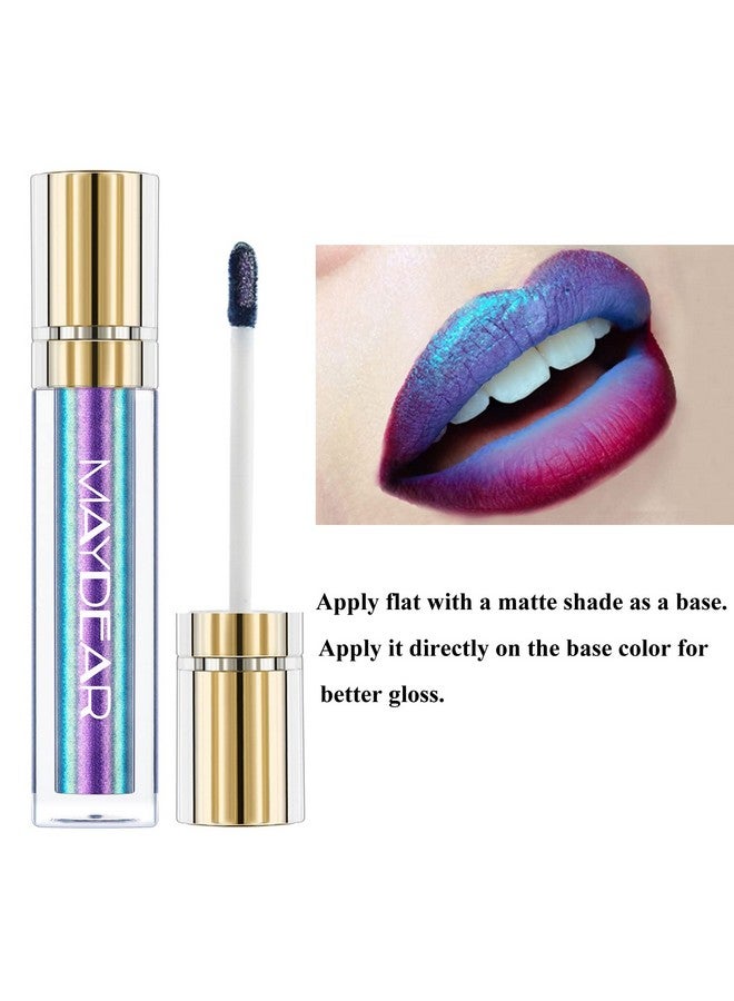 Maydear Chameleon Lipstick 5 Colors Set Long Lasting Waterproof Colourful Diamond Shimmer Lip Gloss For Women Girls Makeup Kit - Image 3