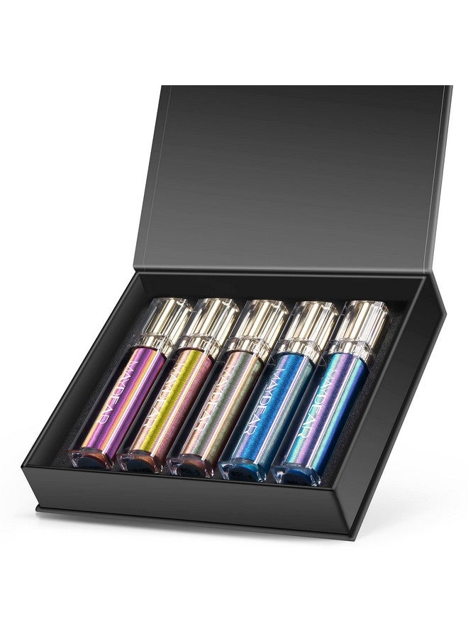 Maydear Chameleon Lipstick 5 Colors Set Long Lasting Waterproof Colourful Diamond Shimmer Lip Gloss For Women Girls Makeup Kit - Image 5