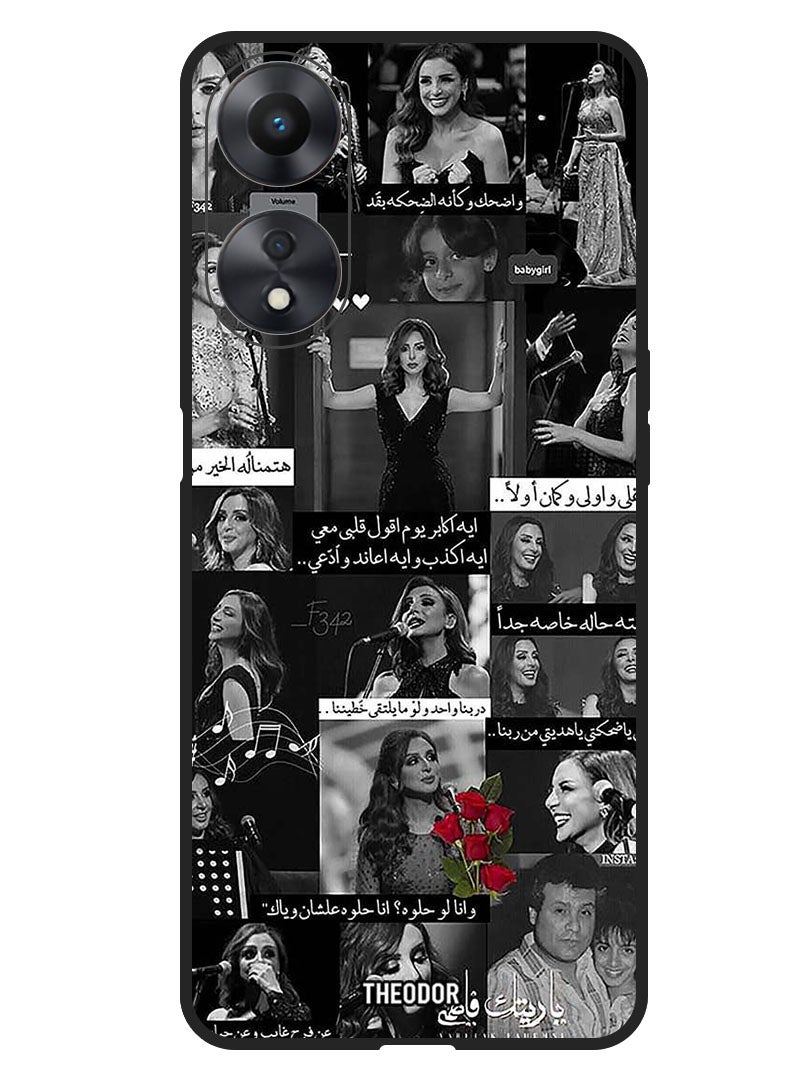 Theodor Protective Case Anti Scratch Shock Proof Bumper Cover For Oppo F23 5G Arab quotes - Image 1