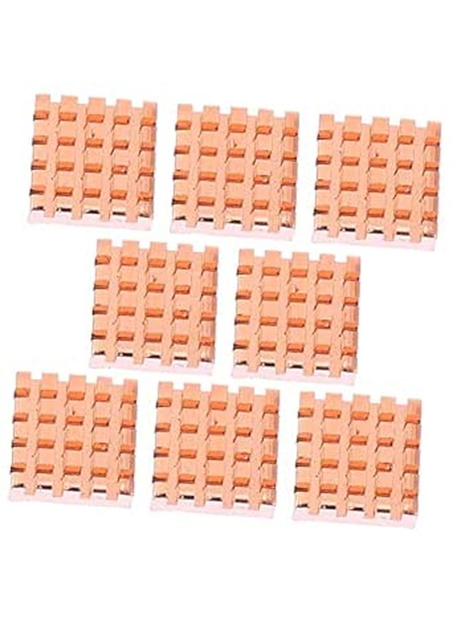 8Pcs Copper Heat Sink Kit for CPU GPU RAM Cooling High Performance Thermal Conductive Cooler - Image 1