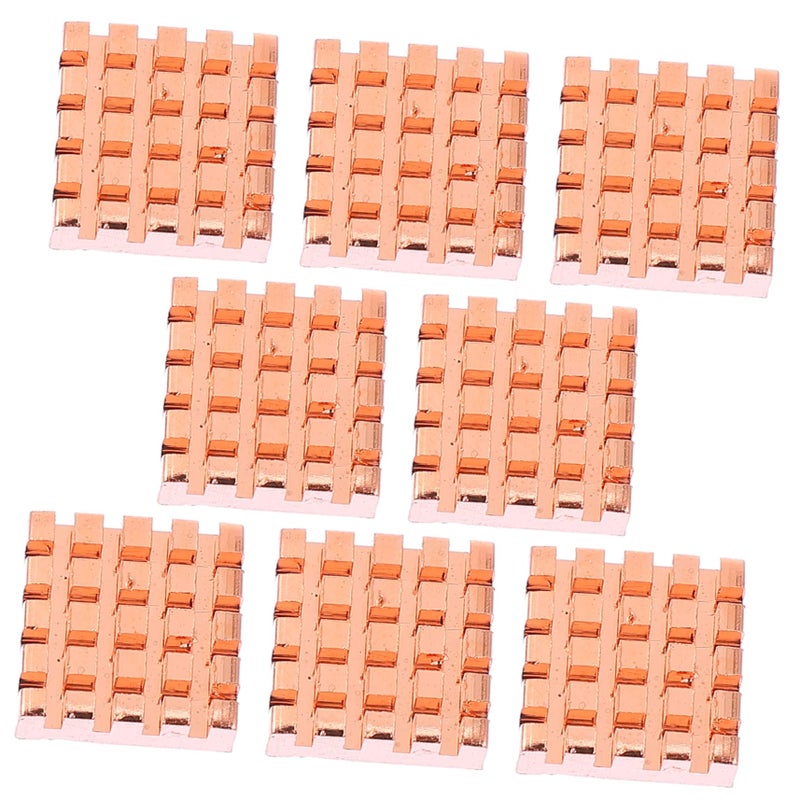 8Pcs Copper Heat Sink Kit for CPU GPU RAM Cooling High Performance Thermal Conductive Cooler - Image 2