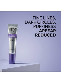 No7 Pure Retinol Eye Cream - Under Eye Cream for Wrinkles, Fine Lines & Puffiness with 0.5% Retinol - Infused with Shea Butter to Smooth and Hydrate Skin (0.5 Oz)  - Image 2