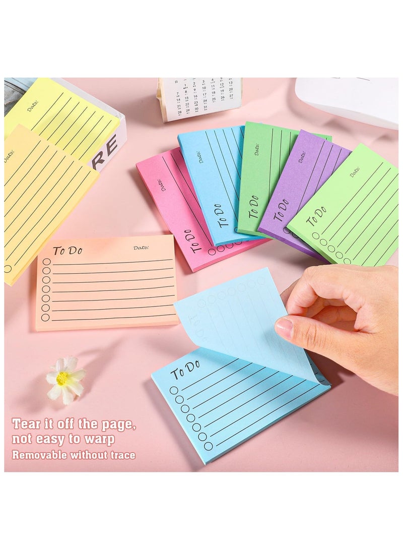 9 Pack To Do List Sticky Notes , Self-Stick Sticky Notes, Colorful Sticky Notes Pad with Lines, Do List Notepads for School Office Meeting Home Plan Reminder Stationery Supplies 450 Sheets - Image 3