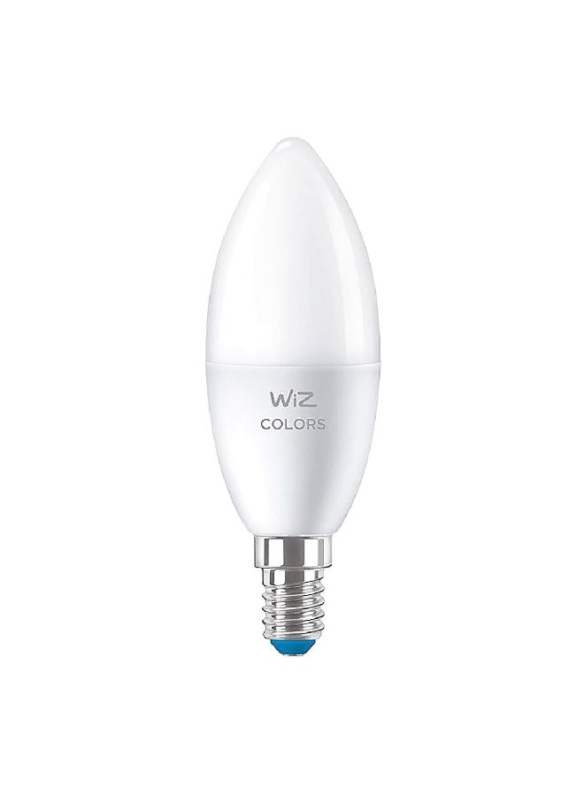 فيليبس مصباح LED ذكي متعدد الألوان 40 واط E14 C37 RGB Wiz WFB PHI-929002448817 - Image 1