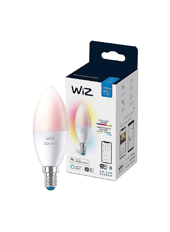 فيليبس مصباح LED ذكي متعدد الألوان 40 واط E14 C37 RGB Wiz WFB PHI-929002448817 - Image 3