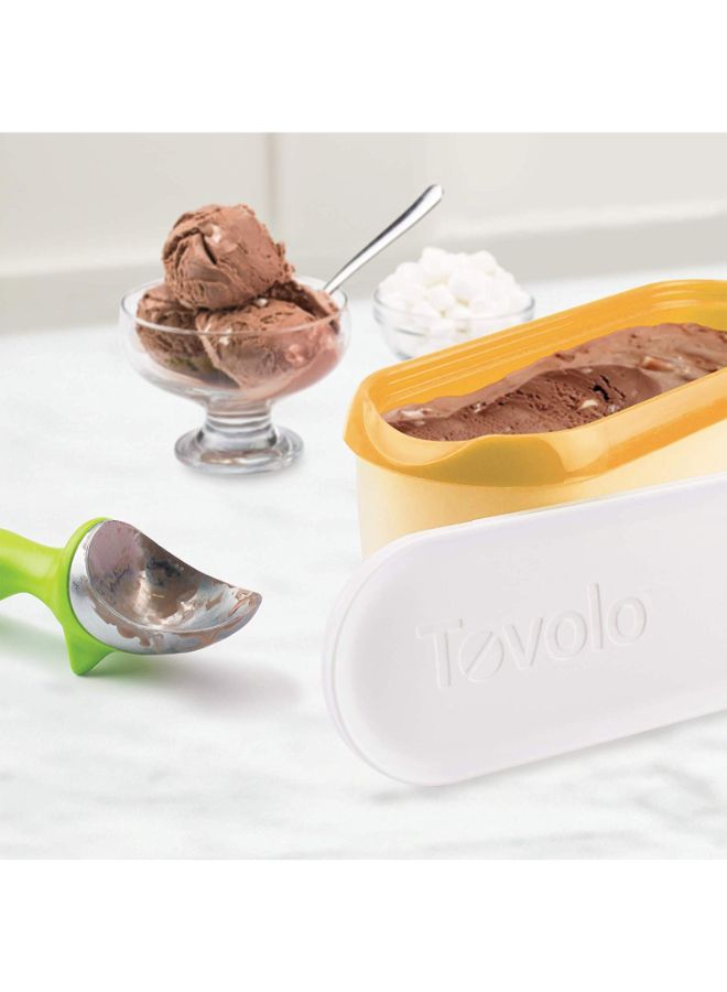 Tovolo Ice Cream Containers for Homemade Ice Cream, Glide-A-Scoop (1.5 Qt, Orange Crush) - Stackable Ice Cream Storage Containers for Freezer - BPA-Free Ice Cream Tub with Lid & Non-Slip Base  Orange Crush - Image 3